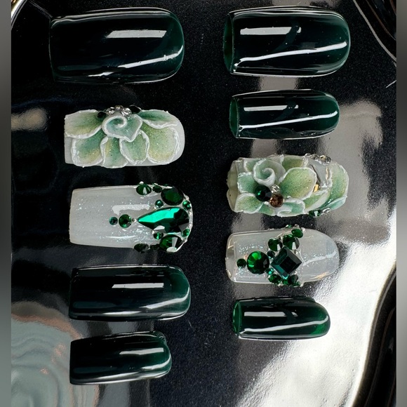 004 handmade press on nails size XS - Picture 3 of 4